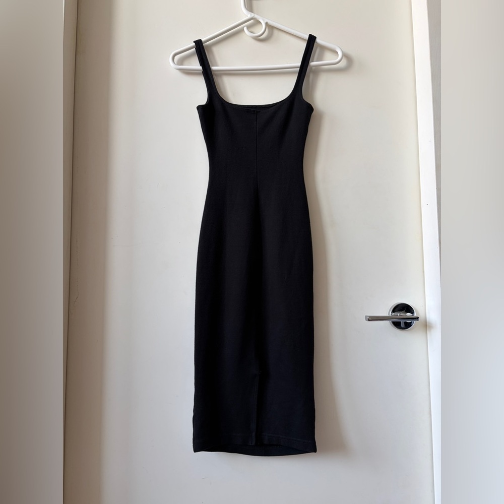 American Apparel Black Tank Sheath Dress